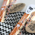 Skeleton Treat Bag Clips - detail