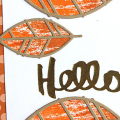 Hello Leaves Card