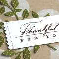Rustic Thankful Card - detail
