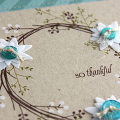 So Thankful Wreath Card - detail