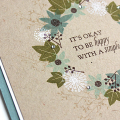 Simple Life Wreath Card - detail