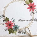 Delight in the Little Things Wreath Card