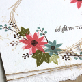 Delight in the Little Things Wreath Card - detail