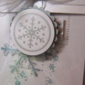 shimmery snowflake box cover