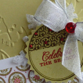 Holiday tags - Celebrate the Season card detail