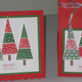This is a 2-5-7-10 favor or gift box with a matching card. Would make for a great little gift for guests at a Christmas party, or a perfect teacher gift! It's hard to see in the photos, but the...