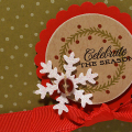 Wreath Tag Card - detail