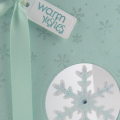 Warm Wishes Twirling Snowflake card
