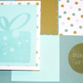 All PTI Products. Stamps: Garden of Life (dots),It's a celebration and Borders and Corners Circle. Ocean Tides, Aqua Mist and Ripa Avocado CS. Polka dot Parade PP. Stazon White, Ripe Avocado and...