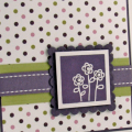 Boxed Flower Trio card
