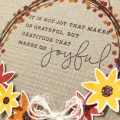 Joyful Autumn Wreath Close Up