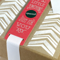 STAMPS: Ribbon Sliders
INK: Fresh Snow
PAPER: Ribbon Sliders
DIES: Ribbon Sliders
OTHER: gift box - Target, white embossing powder.