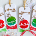 Wet Paint Holiday Tags
