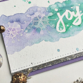 Joy Snowflakes Card - detail