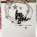 STAMPS: Star Scribbles
INK: True Black; Gray -Soft Granite by Hero Arts
PAPER: Pure Poppy + White Basics, black, white
DIES: Wet Paint Holiday Tags, Star Scribbles
OTHER: gold embossing...