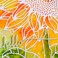 Hello Sunflower card