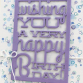 Confetti Text Block Birthday Card