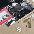 Christmas Morning Scrapbook Page - detail