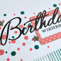 Birthday Wishes Card - detail