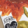 Trust in the Lord Sympathy Card - detail