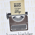 Just My Type Birthday Card