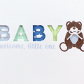 Baby Boy Teddy Bear Card