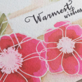 Warmest Wishes Card - detail