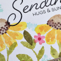 Sending Hugs & Sunshine Card - detail
