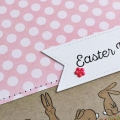 Easter Bunny Blessings Card - detail