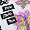 Be Brave Strong True Card - detail