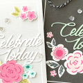 Gray Celebrate Today card: 
STAMPS: none
INK: none
PAPER: Make It Market Mini Kit: Color Pop Florals
DIES: Make It Market Mini Kit: Color Pop Florals
OTHER: sequins - Pretty Pink Posh....