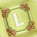 Felt Monogram Tray Down