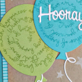 Hooray Birthday Balloons Card
