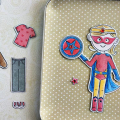 Super Hero Magnetic Paper Doll - detail