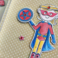 Super Hero Magnetic Paper Doll - detail