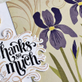 Thanks So Much Iris Card - detail