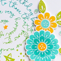 Flowers & Swirls Birthday Card