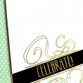 Mint & Gold Celebrate Card