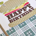 Happy Birthday Burger Card - detail