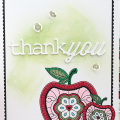 STAMPS: What the Doodle: Apple
INK: True Black, New Leaf
PAPER: Sheer Basics Vellum, What the Doodle: Apple Coloring Sheets, 
Chicken Scratch Gingham, Ripe Avocado Pattern Pack
DIES: What the...