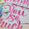 Faux Brush Lettering - Watercolor, Detail