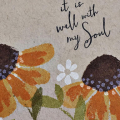 Well With My Soul Flower Card - detail