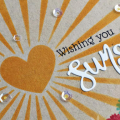 Wishing You Sunshine Card - detail