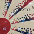 4th of July Firework Card - detail