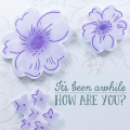 Supplies

Stamps: Floral Sketches

Ink: Stormy Sea, Soft Stone, Amethyst Allure

Cardstock: White

Patterned Paper: Chicken Scratch Gingham

Dies: Floral Sketches

Copic Markers: V17,...