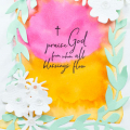 Supplies
*All supplies are available at Papertrey Ink, unless otherwise noted.

Stamps: Walk By Faith

Ink: True Black, Hibiscus Burst, Orange Zest
Cardstock: White watercolor, Mint Julep...