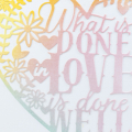 Supplies

*all supplies are available at Papertrey Ink unless otherwise noted

Ink: Aqua Mist, Summer Sunrise, Harvest Gold, Sweet Blush
Cardstock: White linen
Dies: Paper Clippings: Done...