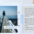 Maine Lighthouses Traveler's Journal - inside pages