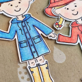 Rainy Day Parade Card - detail