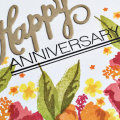 Happy Anniversary Card - detail